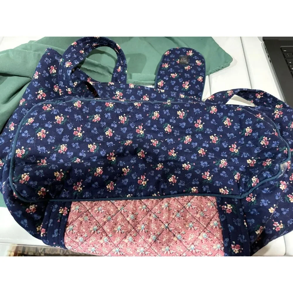 large handmade quilted tote bag *READ